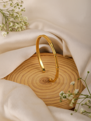 Golden Bamboo Cuff Bracelet