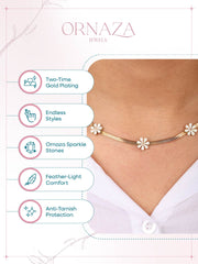 Daisy Bloom Choker Necklace