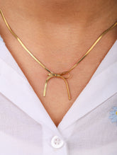 Golden Bow Necklace