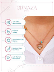 Heart Evil Eye Necklace