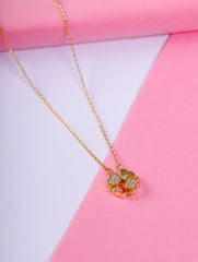 Golden Heart Charm Necklace