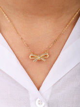 Crystal Bow Necklace