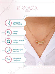 Crystal Bow Necklace