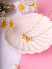 Crystal Bow Necklace