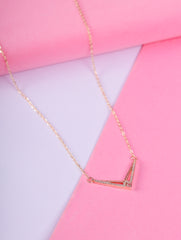 Crystal V Elegance Necklace