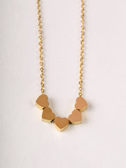Golden Hearts Necklace