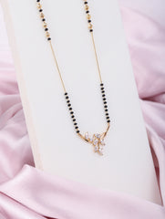Crystal Leaf Mangalsutra