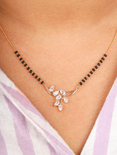 Crystal Leaf Mangalsutra