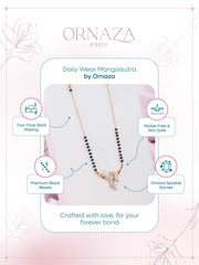 Crystal Leaf Mangalsutra