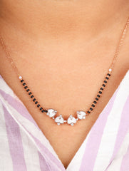 White Hearts Mangalsutra