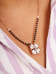 White Hearts Mangalsutra