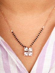 White Hearts Mangalsutra