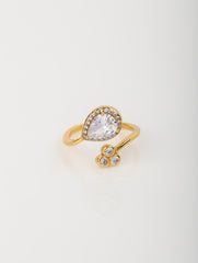 Pear Drop Radiance Ring