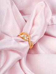 Triple Spark CZ Ring