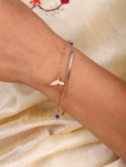 Whale Tail Duo Bracelet