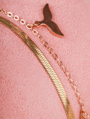 Whale Tail Duo Bracelet