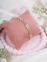 Floral Crystal Bloom Bracelet