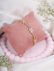 Floral Crystal Bloom Bracelet