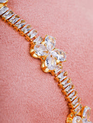 Floral Crystal Bloom Bracelet