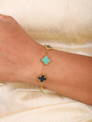 Reversible Clover Charm Bracelet