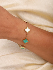 Reversible Clover Charm Bracelet