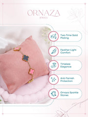 Reversible Clover Charm Bracelet