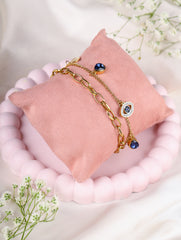 Evil Eye Dual Chain Bracelet