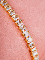 Square Stone Tennis Bracelet