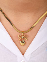 Bow & Heart Necklace
