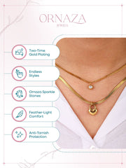 Layered Heart Lock Necklace