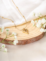 Pointed Heart Necklace