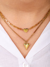 Double Heart Layered Necklace