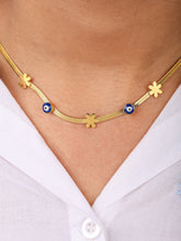 Evil Eye Clover Necklace