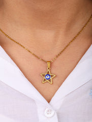Star Evil Eye Necklace