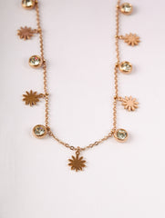Sunflower Charm Necklace