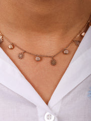 Sunflower Charm Necklace