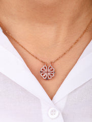 Rose Gold Clover Necklace