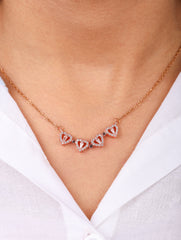 Rose Gold Clover Necklace