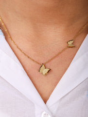 Dual Butterfly Necklace