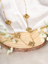 Golden Clover Long Necklace