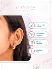 Heart Charm Earrings