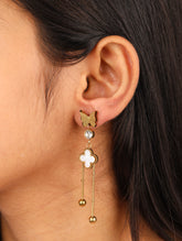 Butterfly Clover Drop Earrings