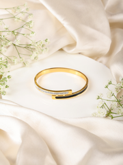 Dual Tone Nail Bracelet