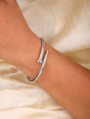 Silver Nail Bracelet