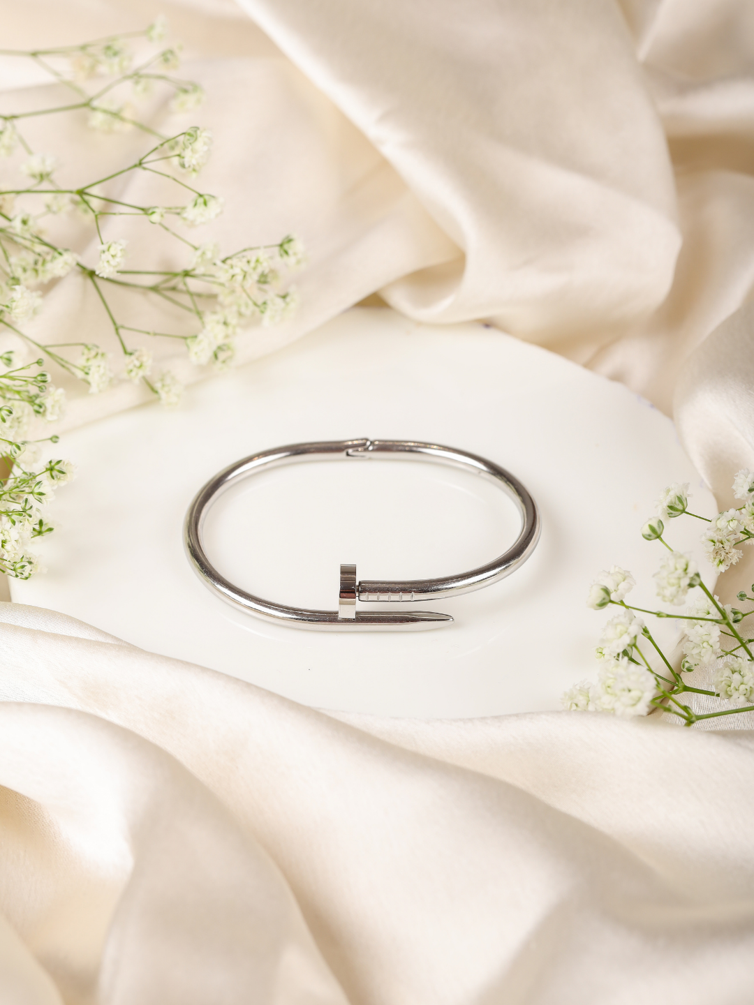 Silver Nail Bracelet