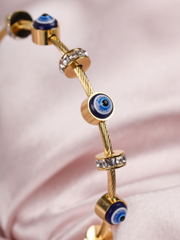 Evil Eye Cable Bracelet