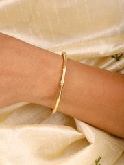 Golden Bamboo Cuff Bracelet