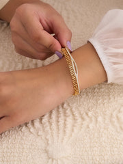 Golden Heritage Curve Bracelet