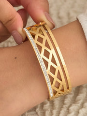 Golden Lattice Shine Bracelet