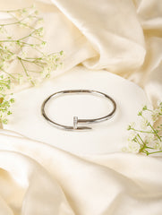 Silver Nail Charm Bracelet